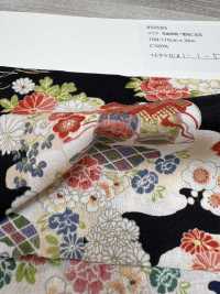 850585 Césped Hana Dorado Patrón Japonés Flores Del Tesoro En Un Mar De Nubes[Fabrica Textil] VANCET Subfoto