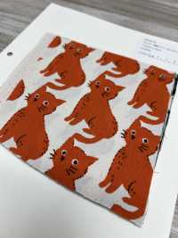 850575 Algodón Oxford Sin Blanquear, Gato Y Chidori[Fabrica Textil] VANCET Subfoto