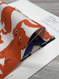 850575 Algodón Oxford Sin Blanquear, Gato Y Chidori[Fabrica Textil] VANCET Subfoto