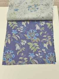 850574 Algodón Sin Blanquear SEVENBERRY® Lawn SOLEIL BLUE / Bell Garden[Fabrica Textil] VANCET Subfoto