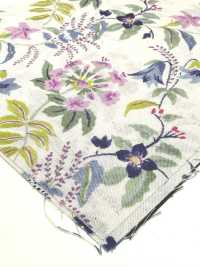 850574 Algodón Sin Blanquear SEVENBERRY® Lawn SOLEIL BLUE / Bell Garden[Fabrica Textil] VANCET Subfoto