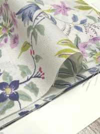 850574 Algodón Sin Blanquear SEVENBERRY® Lawn SOLEIL BLUE / Bell Garden[Fabrica Textil] VANCET Subfoto