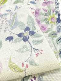 850574 Algodón Sin Blanquear SEVENBERRY® Lawn SOLEIL BLUE / Bell Garden[Fabrica Textil] VANCET Subfoto