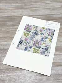 850574 Algodón Sin Blanquear SEVENBERRY® Lawn SOLEIL BLUE / Bell Garden[Fabrica Textil] VANCET Subfoto