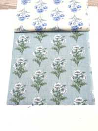 850573 SEVENBERRY® Lawn Algodón Sin Blanquear Soleil Azul / Flor Silvestre[Fabrica Textil] VANCET Subfoto
