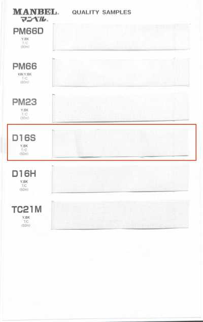 D16S Entretela termofusible (cinta) serie Inberu, tipo medio suave