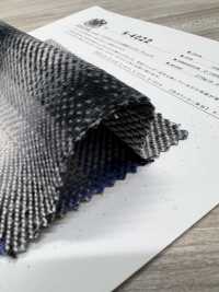K-4022 Triple Yarn Twill Fuzzy On Play Check[Fabrica Textil] Textiles Kuwamura Subfoto