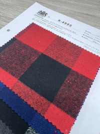 K-4995 8/1 Puffer Check Shaggy Fuzzy[Fabrica Textil] Textiles Kuwamura Subfoto