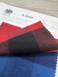 K-4995 8/1 Puffer Check Shaggy Fuzzy[Fabrica Textil] Textiles Kuwamura Subfoto