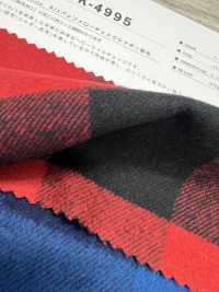 K-4995 8/1 Puffer Check Shaggy Fuzzy[Fabrica Textil] Textiles Kuwamura Subfoto