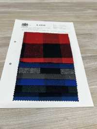 K-4995 8/1 Puffer Check Shaggy Fuzzy[Fabrica Textil] Textiles Kuwamura Subfoto