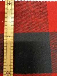 K-4995 8/1 Puffer Check Shaggy Fuzzy[Fabrica Textil] Textiles Kuwamura Subfoto
