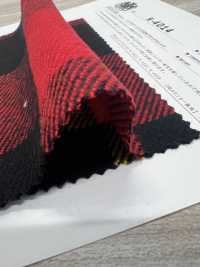 K-4014 Cuadros En Bloque Difusos De Sarga De Triple Hilo[Fabrica Textil] Textiles Kuwamura Subfoto