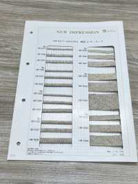HR-1022 Mezcla De Lino Tejido Por Urdimbre Grano Piedra L[Cordón De Cinta De Cinta] Sin Nombre Subfoto