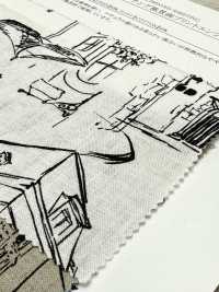 28117 Lino Loomstate Con Estampado De Paisaje Y Procesamiento Angel Soft[Fabrica Textil] SUNWELL Subfoto