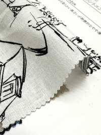 28117 Lino Loomstate Con Estampado De Paisaje Y Procesamiento Angel Soft[Fabrica Textil] SUNWELL Subfoto