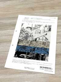 28117 Lino Loomstate Con Estampado De Paisaje Y Procesamiento Angel Soft[Fabrica Textil] SUNWELL Subfoto