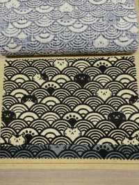AP41903 FUKUFUKU Gato Dobby (Redondo)[Fabrica Textil] COSMO TEXTILE Subfoto