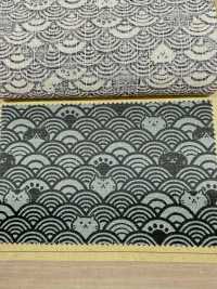 AP41903 FUKUFUKU Gato Dobby (Redondo)[Fabrica Textil] COSMO TEXTILE Subfoto