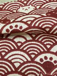 AP41903 FUKUFUKU Gato Dobby (Redondo)[Fabrica Textil] COSMO TEXTILE Subfoto