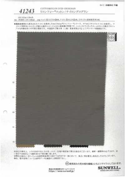 41243 Rinfee Grosgrain de algodón/nylon