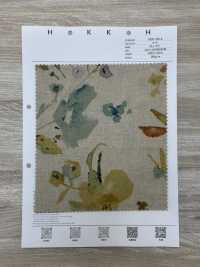 7026-700-6 CL Loomstate Con Estampado Floral De Acuarela[Fabrica Textil] HOKKOH Subfoto