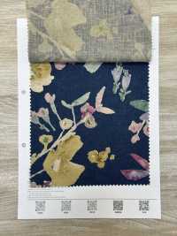 7026-700-6 CL Loomstate Con Estampado Floral De Acuarela[Fabrica Textil] HOKKOH Subfoto