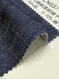 NLN03 Mezclilla De Sarga De Mezcla De Lino Y Lino De 10 Oz[Fabrica Textil] DUCK TEXTILE Subfoto