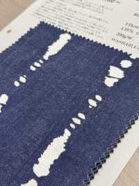 SR-1515 Lino Loomstate X Indigo Flow PT[Fabrica Textil] KOYAMA Subfoto