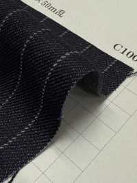 810-YWG Denim A Rayas Punzonado Con Aguja De 11 Oz[Fabrica Textil] Textiles Yoshiwa Subfoto