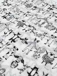 1026-625-10 60 Animales De Jardín Que Se Toman De La Mano[Fabrica Textil] HOKKOH Subfoto