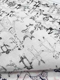 1026-625-10 60 Animales De Jardín Que Se Toman De La Mano[Fabrica Textil] HOKKOH Subfoto