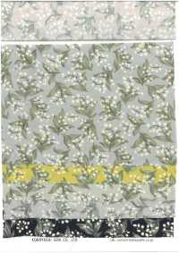 KTS7135 Tela De Algodón Con Estampado Floral Pequeño Y De Gatos[Fabrica Textil] Algodón Kobayashi Subfoto