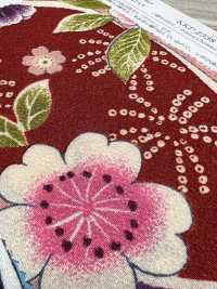 KKP2338-D-UMENIHITTA Futako Chirimen Ciruela Y Hikita[Fabrica Textil] Uni Textile(Estudio Komon) Subfoto