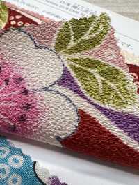 KKP2338-D-UMENIHITTA Futako Chirimen Ciruela Y Hikita[Fabrica Textil] Uni Textile(Estudio Komon) Subfoto