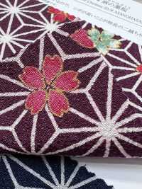 KKP2338-D-ASANOHA Colección Del Tesoro De Futako Chirimen[Fabrica Textil] Uni Textile(Estudio Komon) Subfoto