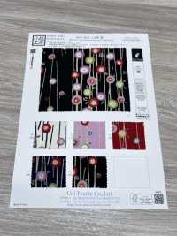 KKP2338-D-YTSUBAKI Futako Chirimen Yume Tsubaki[Fabrica Textil] Uni Textile(Estudio Komon) Subfoto