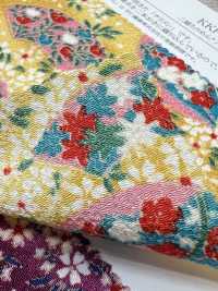 KKP2338-DK-89A Chirimen Chirimen®[Fabrica Textil] Uni Textile(Estudio Komon) Subfoto