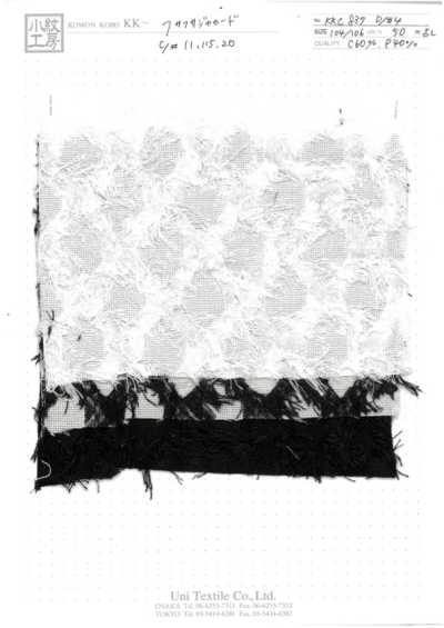 KKC837-D-4 Jacquard afelpado