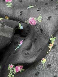 KKP2755-D118 Georgette Con Corte De Nieve[Fabrica Textil] Uni Textile(Estudio Komon) Subfoto