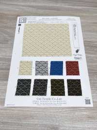 KKP3338-D-SEIKAIHA Futako Chirimen Seigaiha[Fabrica Textil] Uni Textile(Estudio Komon) Subfoto