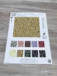 KKP3338-D-KARAKUSA Patrón Arabesco Futako Chirimen[Fabrica Textil] Uni Textile(Estudio Komon) Subfoto