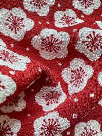 KKP3338-D-UMEARARE Galletas De Arroz Con Ciruela Futako Chirimen[Fabrica Textil] Uni Textile(Estudio Komon) Subfoto