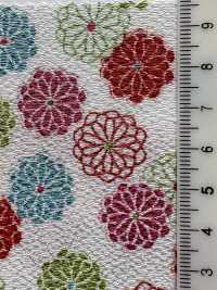 KKP2338-D-HAIKARA Futako Chirimen Haikara Kogiku[Fabrica Textil] Uni Textile(Estudio Komon) Subfoto