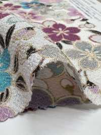 KKP2338-D-SKRZKS Flores De Cerezo Futako Chirimen[Fabrica Textil] Uni Textile(Estudio Komon) Subfoto