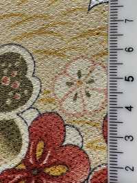 KKP2338-D-SYOCHIKU Futako Chirimen Pino, Bambú Y Ciruela[Fabrica Textil] Uni Textile(Estudio Komon) Subfoto