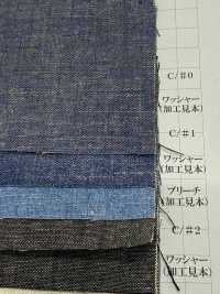 LMM2280 Algodón Lino Orillo Onza Ligera Denim Coloreado 5oz[Fabrica Textil] Textiles Yoshiwa Subfoto