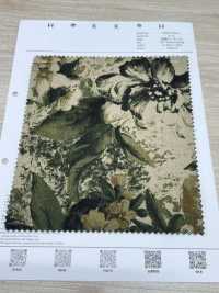7026-1730-1 Lino Loomstate Con Flores Grandes[Fabrica Textil] HOKKOH Subfoto