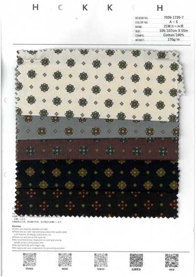 7026-1720-7 Pana 21W de pequeño estampado