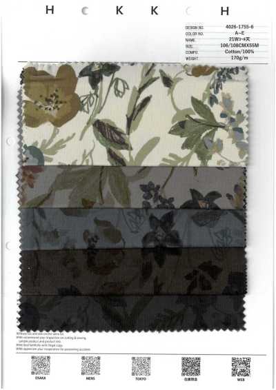 4026-1755-6 Pana 21W sobreteñida floral